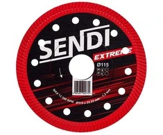 Deimantinis diskas SENDI EXTREME Ø115 x 1,2 x 22,23mm plytelių pjovimui