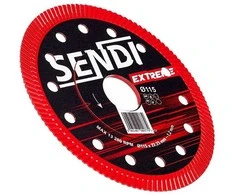Deimantinis diskas SENDI EXTREME Ø115 x 1,2 x 22,23mm plytelių pjovimui