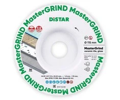 Distar 115 mm MasterGRIND deimantinis diskas stiklo, akmens masės, porcelianinių plytelių pjovimui ir šlifavimui