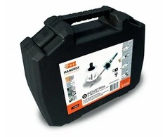 Elektriko rinkinys lagaminėlyje 7 vnt. TCT kietmetalio karūnėlių 22, 32, 35, 44, 51, 57, 60, 68, 76, 83mm, Mandrex