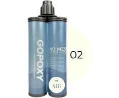 GoPoxy Epoxy 02 - Light Ivory dvikomponentis plytelių tarpų glaistas 400 ml kartridžas