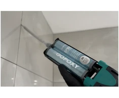 GoPoxy Epoxy 14 - Oak dvikomponentis plytelių tarpų glaistas 400 ml kartridžas