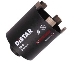 Grąžtas 68 mm RS-X Distar Drill Master deimantinė karūna rozetėms gręžti (5 dantys, angos gale)
