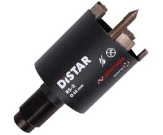 Grąžtas Deimantinė karūna rozetėms gręžti 68 mm, 72 mm, 82 mm RS-X Centrum, Distar su centratoriumi ir adapteriu iš M18 į M16, Karūnos skersmuo, mm: 68 mm
