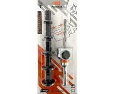 Mandrex One-Click Starter komplektas, SDS+, trumpas centr. grąžtas HSS+, 5 x jungtys 14-210mm karūnėlėms