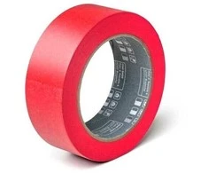 Raudona dažymo juosta, laukui ir vidui, lygiems paviršiams (120d.UV), 38mm x 50m, Color Expert, 96073999