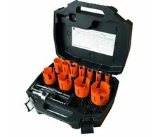 Rinkinys lagaminėlyje 7 vnt. TCT kietmetalio karūnėlių 22, 29, 35, 44, 51, 64, 68mm, Mandrex