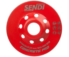 Sendi Concrete PRO Ø100 x 22,23 mm betono šlifavimo diskas, TRIPPLE GS šlifuokliui