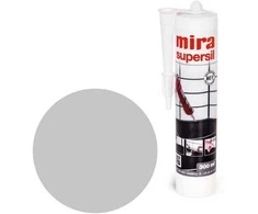 Silikoninė masė plytelių tarpams, Supersil 300 ml, Mira, Spalva: 100 Baltas