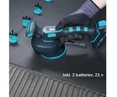 Vibro padas / pritraukėjas plytelėms akumuliatorinis 21V su 2 akumuliatoriais BIHUI