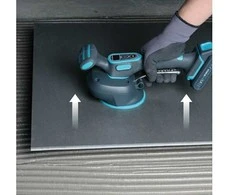 Vibro padas / pritraukėjas plytelėms akumuliatorinis 21V su 2 akumuliatoriais BIHUI