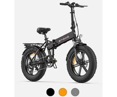 Dviratis 20" elektrinis Engwe EP-2 PRO juodas (Nemokamas pristatymas)