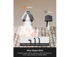UWANT B400 daugiafunkcinis plaunantis dulkių siurblys su garų funkcija