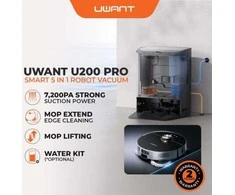 UWANT U200 Pro plaunantis dulkių siurblys robotas su išmania išsivalymo stotele