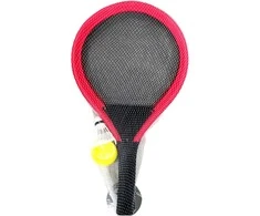 2 RAKEČIŲ RINKINYS, VEŽĖLIS, TENISO IR BADMINTONO ENERO ŽAISLAI