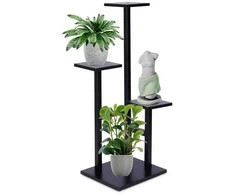 4 pakopų metalinis gėlių stovas, 84 cm