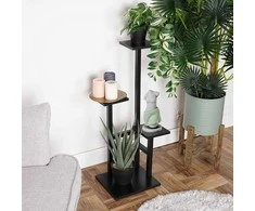 4 pakopų metalinis gėlių stovas, 84 cm