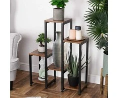 6 pakopų metalinis gėlių stovas, 80 cm
