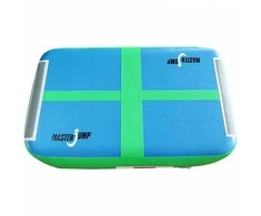 AirBlock gimnastikos kilimėlis batutas MASTER 60 x 100 x 20 cm mėlynas žalias