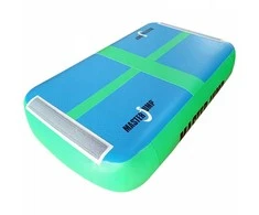 AirBlock gimnastikos kilimėlis batutas MASTER 60 x 100 x 20 cm mėlynas žalias