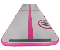 Airtrack gimnastikos kilimėlis MASTER 300 x 100 x 10 cm rožinė-pilka