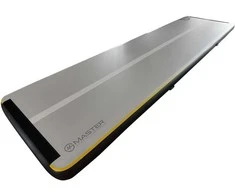 Airtrack MASTER gimnastikos kilimėlis 600 x 150 x 20 cm juodai pilkas