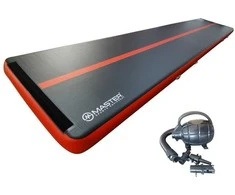 Airtrack MASTER Juodas Raudona 800 x 150 x 20 cm