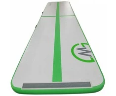 AirTrack pripučiamas gimnastikos kilimėlis MASTER 600 x 100 x 20 cm pilkai žalias