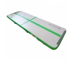 AirTrack pripučiamas gimnastikos kilimėlis MASTER 300 x 100 x 10 cm žalias