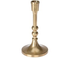 Aliuminio žvakidės stovas, stovas ilgai žvakei, auksinė žvakė, 17 cm