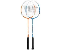 ALUMTEC 330K BADMINTON RAKETĖS RINKINYS MĖLYNAS + ORANŽINĖS NORĖJIMAS