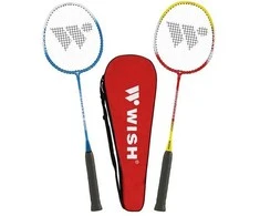 ALUMTEC 366K BADMINTONO RAKETŲ RINKINYS RAUDONAS+GELTONAS, MĖLYNAS+Baltas Wish