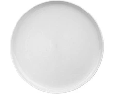 Apvali pietų lėkštė, turistinės lėkštės, plokščias plastikas, nedūžtanti AURA, 25 cm