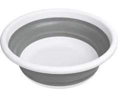 Apvalus dubuo 37 cm baltas ir pilkas ELBA COMPACT 9 litrai