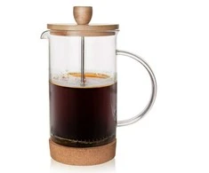 Arbatinukas infuzinis, stiklinis ąsotis su stūmokliu, kavai, arbatai, žolelėms, 0,75 l