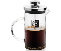 Arbatinukas infuzinis, stiklinis ąsotis su stūmokliu, kavai, arbatai, žolelėms, 1 l