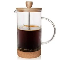 Arbatinukas infuzinis, stiklinis ąsotis su stūmokliu, kavai, arbatai, žolelėms, 1 l