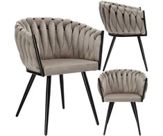 ASTON VELVET taupe austinė aksominė kėdė