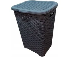 Baltas RATTAN krepšelis 60l - uosis 435x337x602 mm