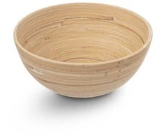 Bambukinis dubuo vaisiams ir daržovėms medinis 14 cm