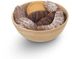 Bambukinis dubuo vaisiams ir daržovėms medinis 14 cm