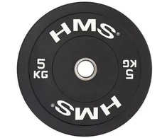 BBR05 JUODOS OLYMPINĖS PLOKŠTELĖS BUMPERIS 5 KG HMS