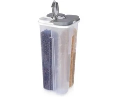 Birių produktų talpa su dozatoriumi, padalinta, 3 l