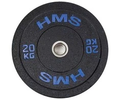 Blue HTBR20 Mėlynas OLYMPIC PLATE BUMPER 20 KG HMS