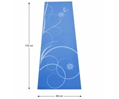 Blue SPARTAN Mėlyna Yoga mankštos kilimėlis 170 x 60 cm - mėlynas