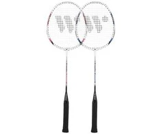Blue STEELTEC 9K BADMINTON RAKETĖS RAUDONAS+Mėlynas WISH