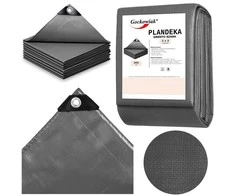 Brezentas 2x3m pilkas GRENTO 260GSM