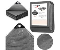 Brezentas 6x4m pilkas GRENTO 120 GSM