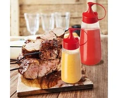 Butelis su dozatoriumi ir dangteliu / dozatoriaus padažo talpykla 340 ml