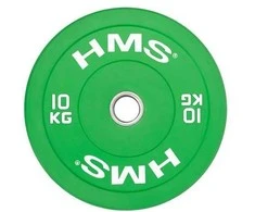 CBR10 Žalias OLYMPIC BUMPER PLATE 10 KG HMS